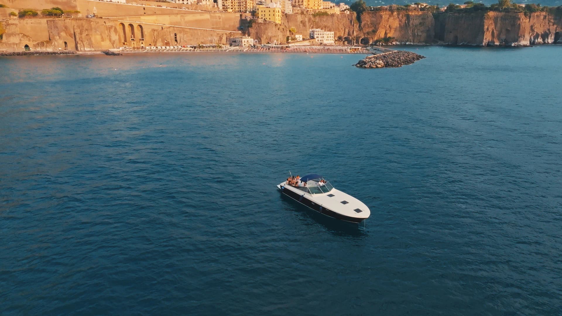 Sorrento - Coastal view with Vesuvius