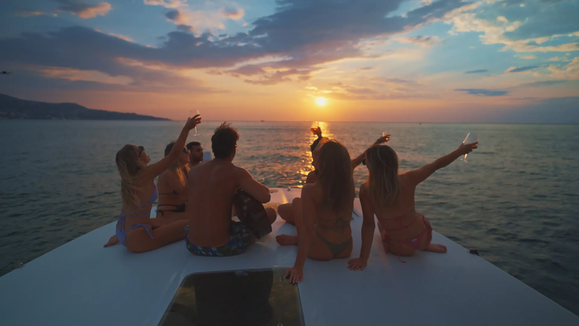 Sunset a Positano